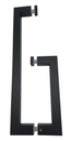 MD 625 B BLACK - Maner port prosop rectangular 400x200x25