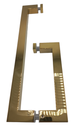 MD 625 G GOLD - Pull Handle / Towel Bar RECTANGULAR 400x200x25