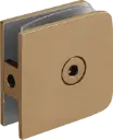 MD 721P GR - CONNECTOR WALL-GLASS ONE SINGLE HOLE 45*45*90° GOLD ROSE