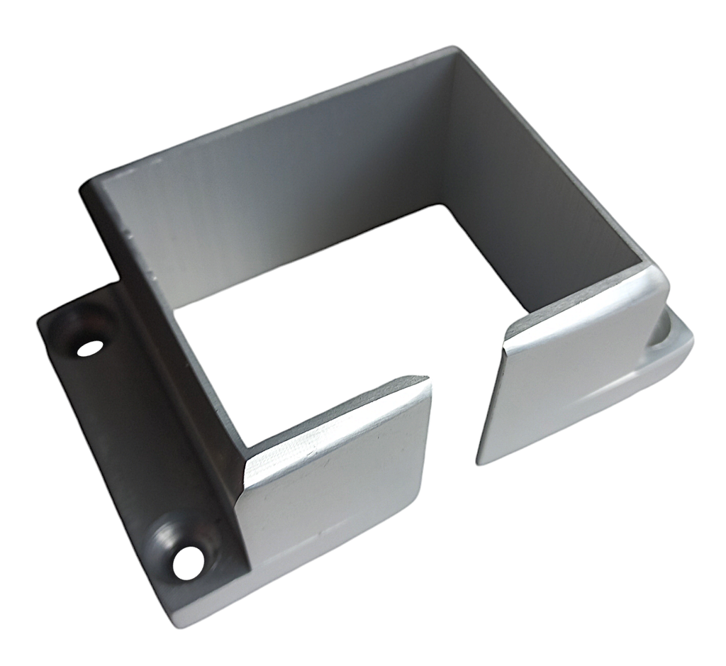 MD 7271F Flansa perete - mana curenta aluminiu natural