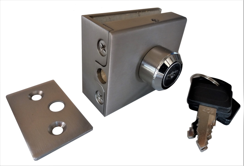 MD 73 SSS Incuietoare aplicata cu cheie sticla pardosea 60x30x50mm, sticla 10-12mm