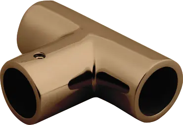 MD 902 GR - CONNECTOR PIPE-PIPE 3 DIRECTIONS GOLD ROSE