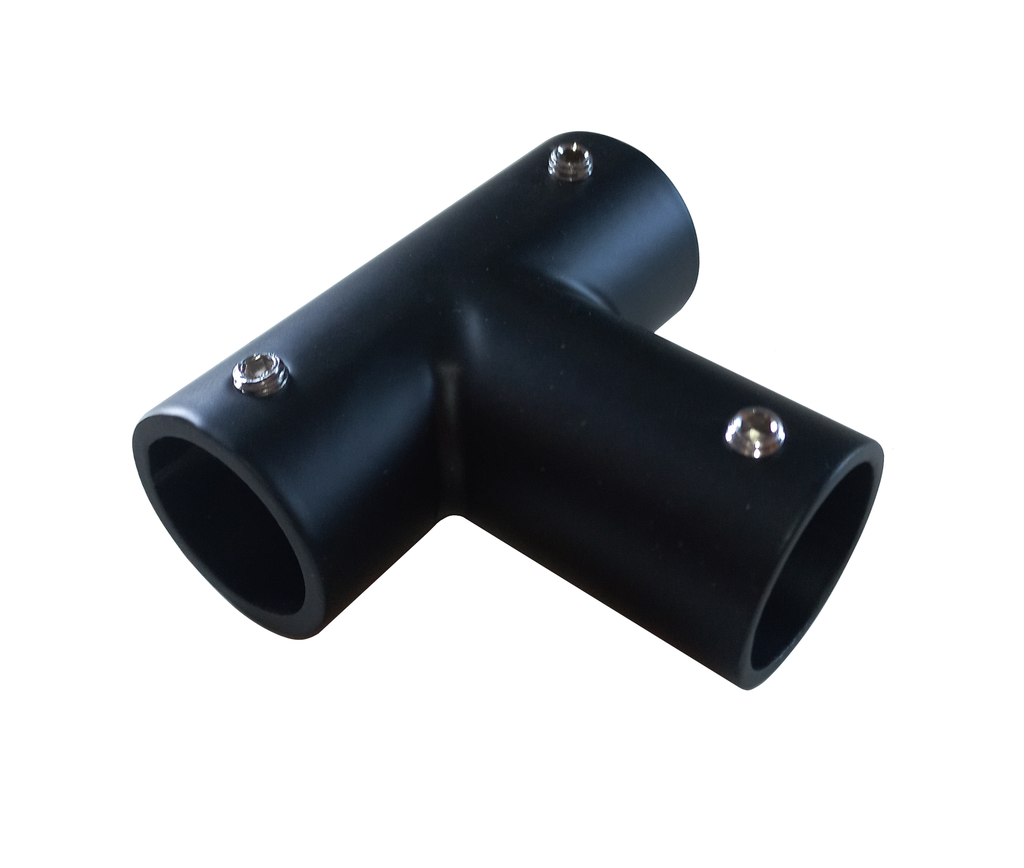 MD 902B BLACK CONNECTOR PIPE-PIPE 3 DIRECTIONS