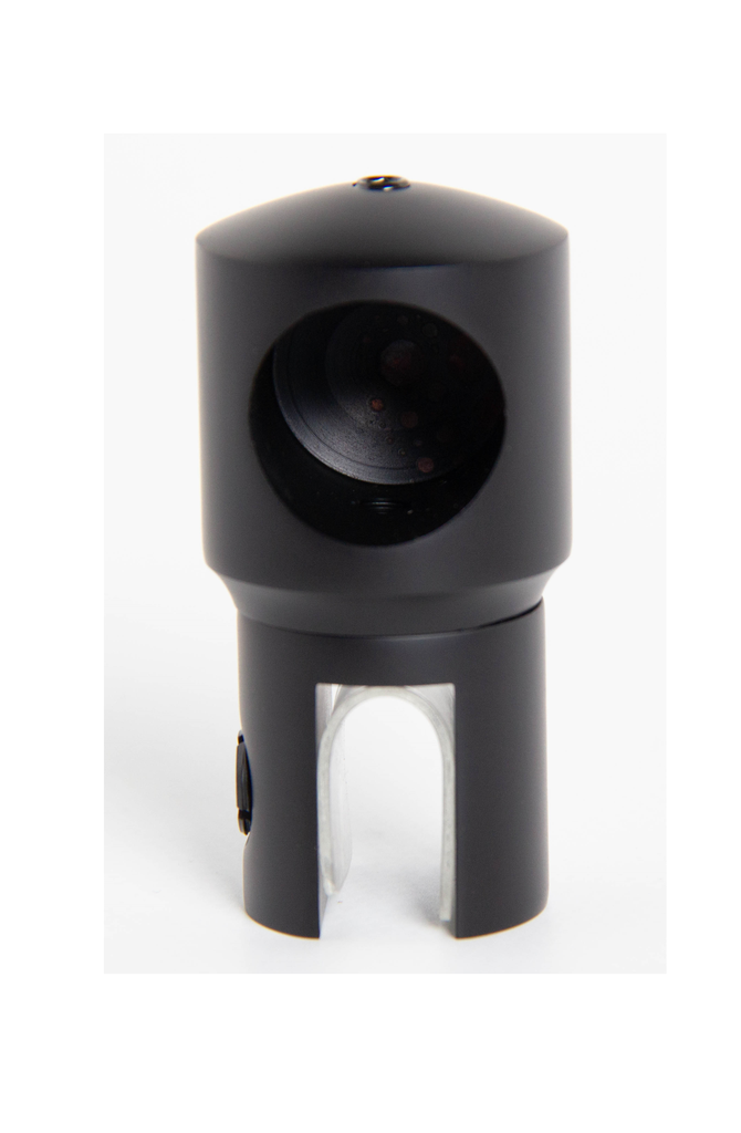 MD 914A B BLACK - Conector stabilizare teava-sticla (inchis)