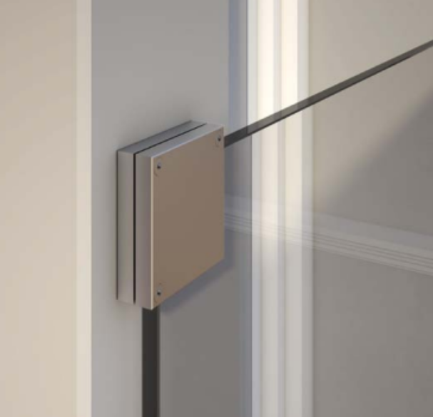 MD-100V Conector sticla 10-12mm,balcon francez (mat natural)