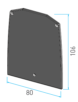 MX50-1210K CAPAC DE CAPAT PROFIL BALUSRADA TIP U 7016MAT