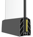 MX50-80x106 PROFIL BALUSTRADA TIP U - ANTRACIT 7016MAT