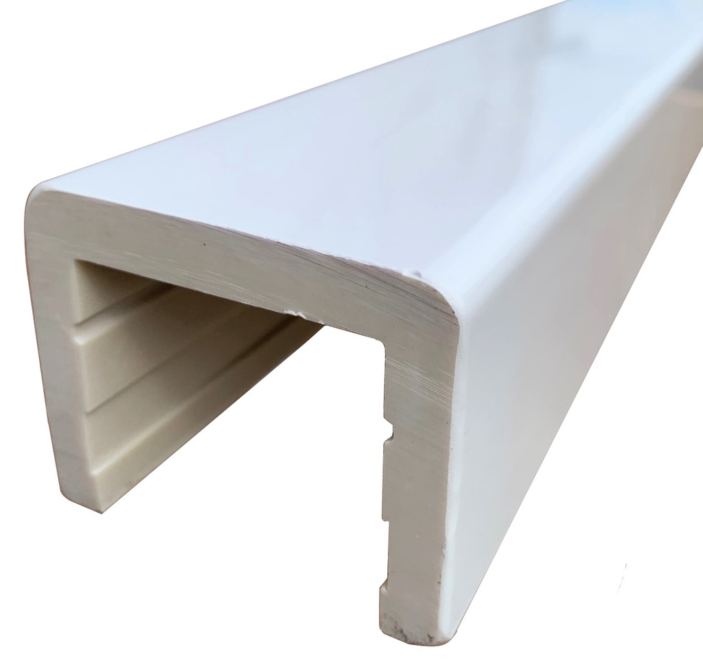 THRESHOLD COMPOSITE FOR CABIN OF SHOWER, WHITE, 1500x60x50mm