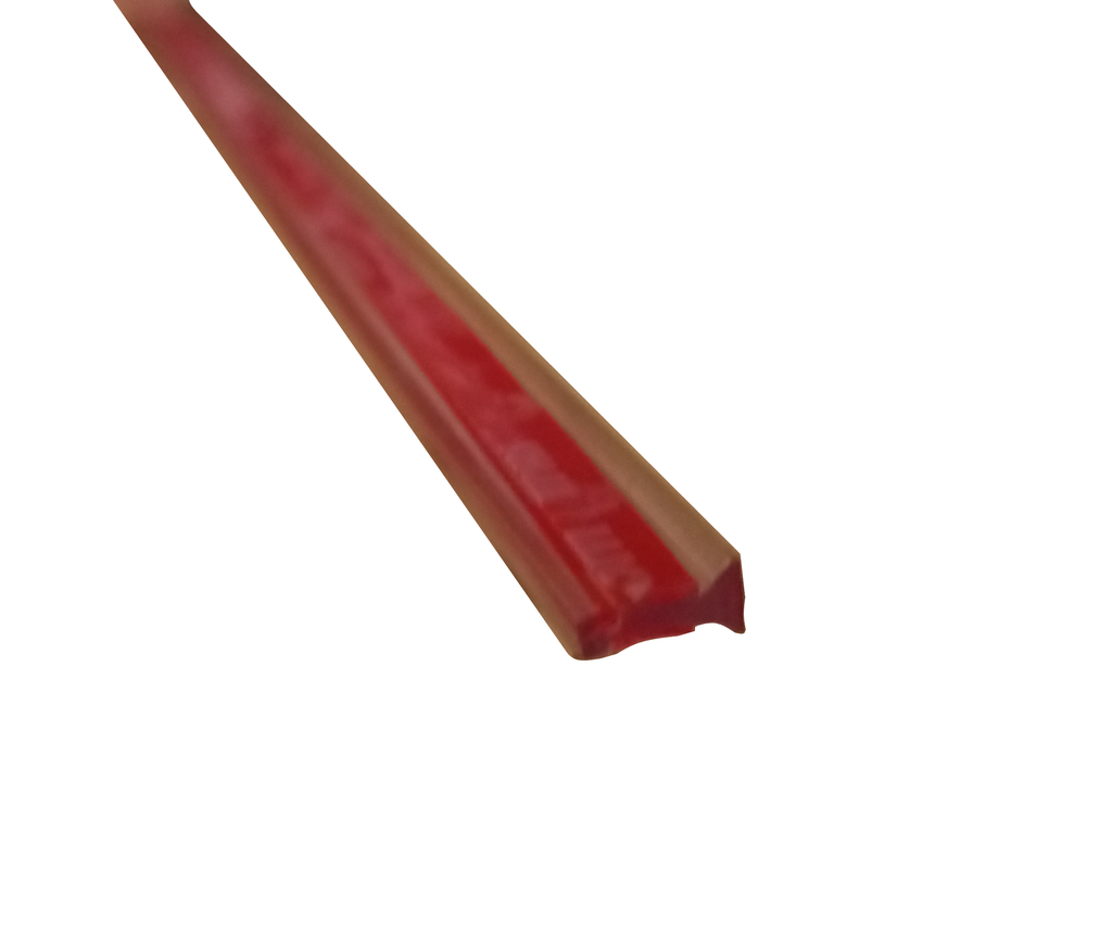 PROFILE H-90 TRANSPARENT FROM POLYCARBONATE WITH TAPE 3M JOINING 90DEGREES 3.0mt *8mm