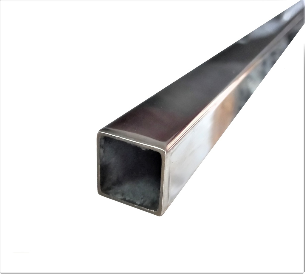 PROFILE STAINLESS STEEL 20x20x1.5 / GLOSS 1 mt