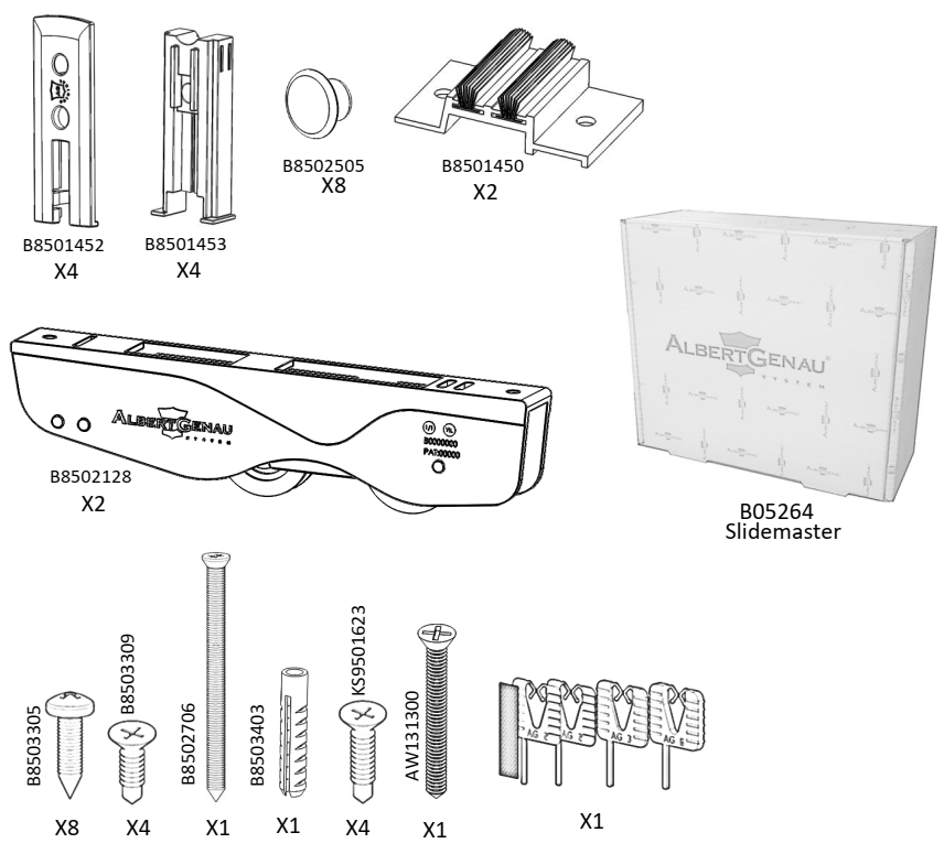 Set panou glisant SLIDE MASTER