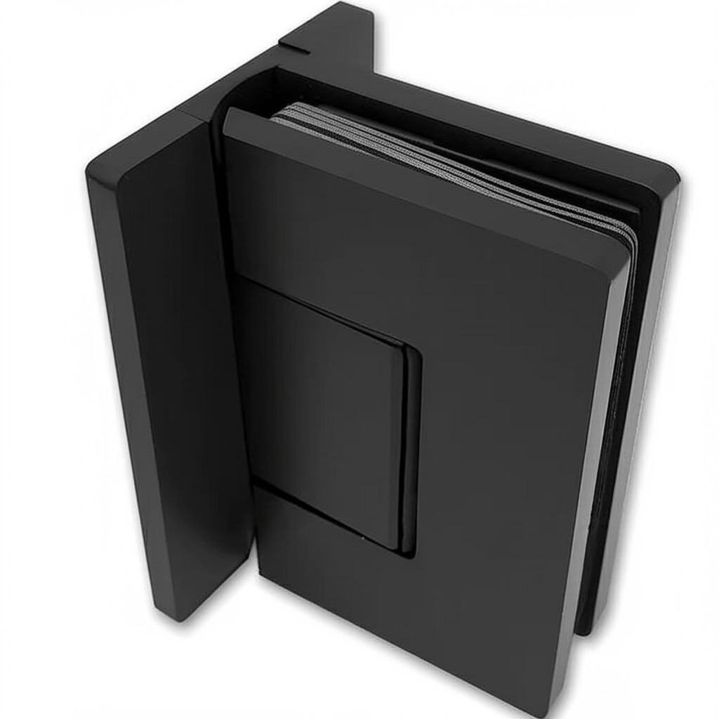 Hinge Slim Gap wall-glass Black