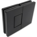 Hinge Slim Gap glass-glass Black
