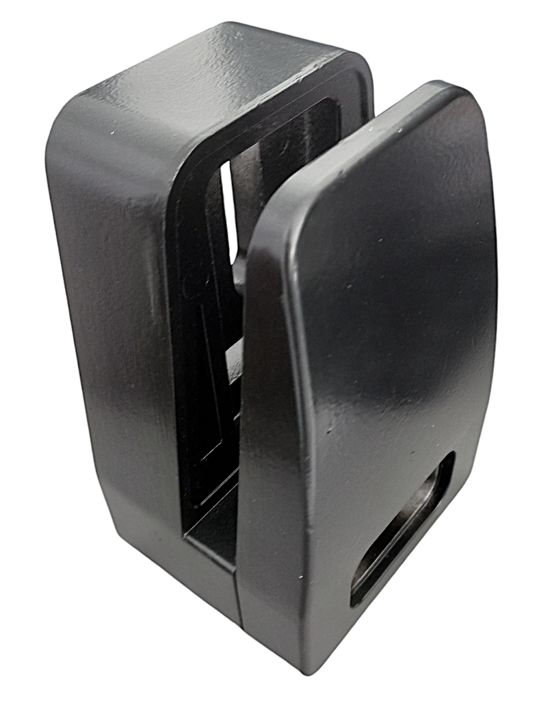 MD 310V Picior sustinere sticla 12-16mm, prindere laterala, din aluminiu, RAL9005