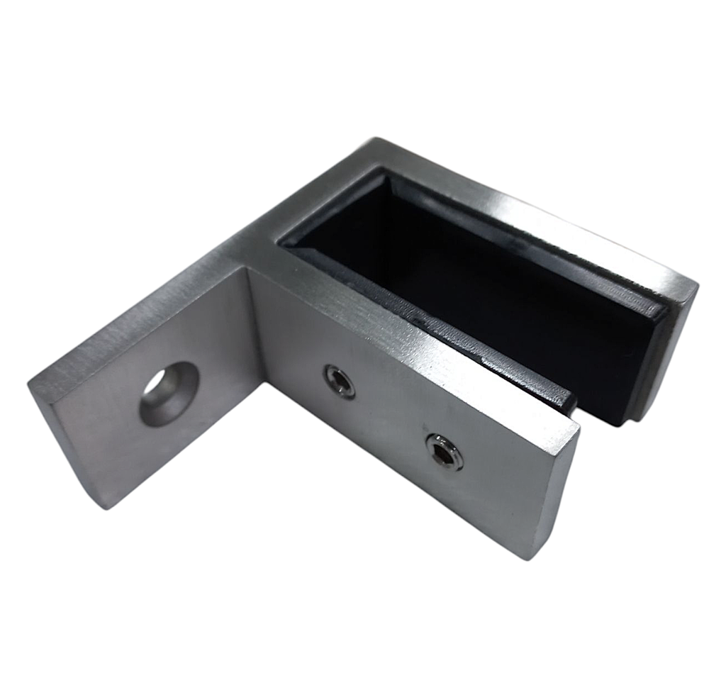 MD M009A-90 - Conector aliniere balustrada perete-sticla 90* 16mm SSS