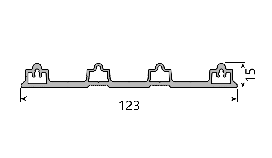 MD 15x123 profil sina glisare slide master flat (jos)