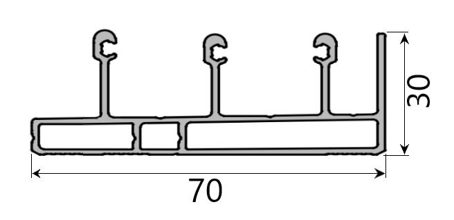 MD 30x70 sina de glisare 3 cai(inferioara/superioara), SLIDER NEXT