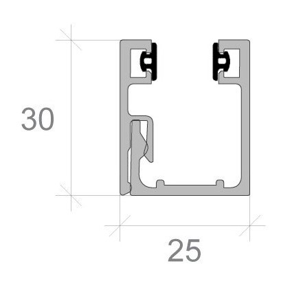 Profil perimetral  25*30mm kp30