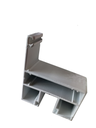Profil toc fixare sticla 34x61/50mm ANODIZAT
