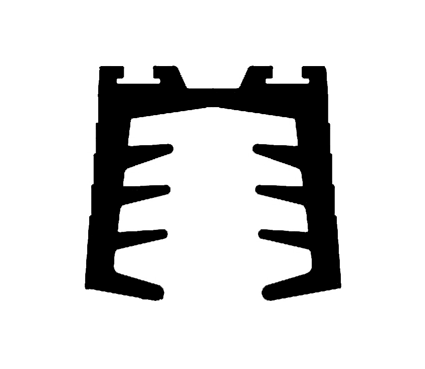 Garnitura 12mm pentru profil mana curenta 6540 (CNT-03KL)