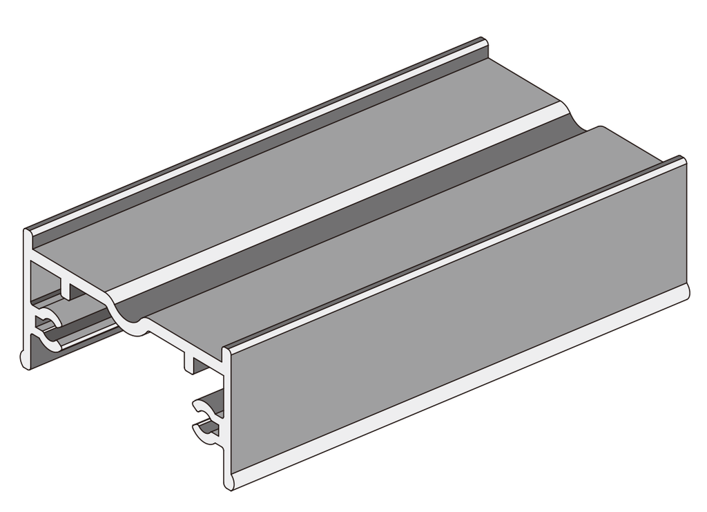 A217-40 OPK PS FG Profil suport panouri fixe pentru sina superioara Synchro