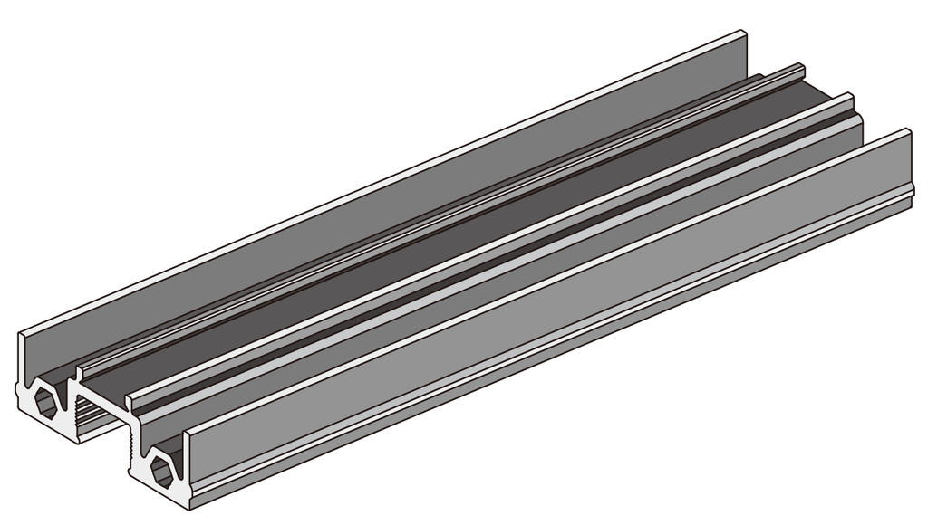 A202-40 EC OPK PS Profil cadru lateral panou BAZA, COPPER