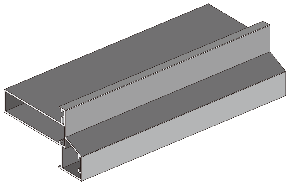 A323 OPK PS Profil toc usa cu pervaz, BLACK