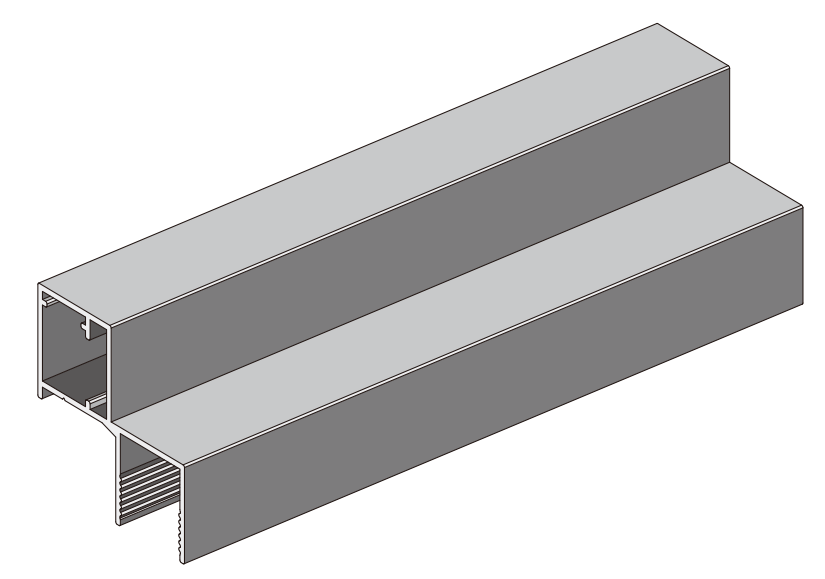A306 OPK PS Profil pervaz pentru extensie toc sistem telescopic , COPPER