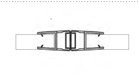 MD 211-8 - BLACK Garnitura siliconica magnetica  180° (sticla8mm) 2.2m