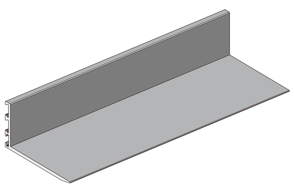 A308 W OPK PS Profil Capac mascare tip L pentru sina superioara