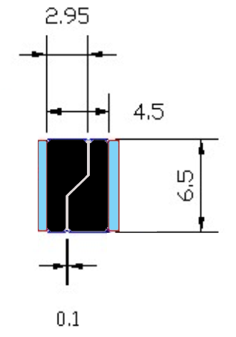 Garnitura magnetica pentru partitii din sticla (6x0.5)
