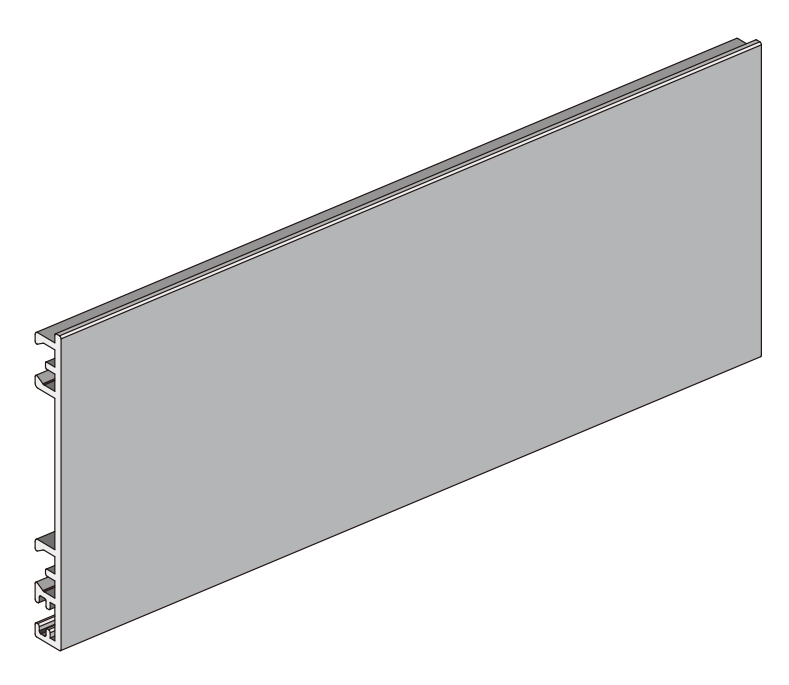 A321 OPK PS Capac lateral pentru sina de rulare sistem telescopic, Black