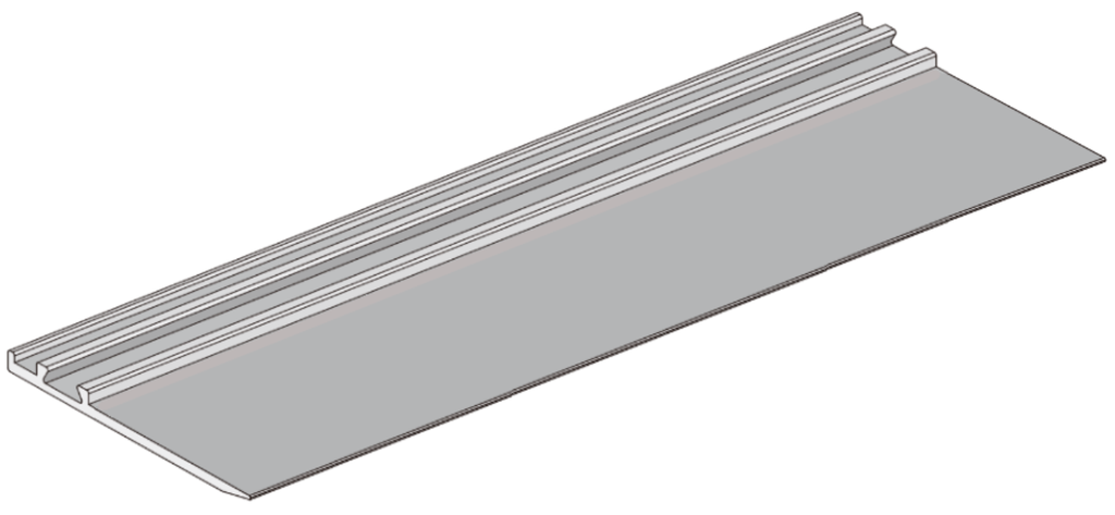A366 OPK PS Capac decorativ lateral pentru sistem cu sina incastrata