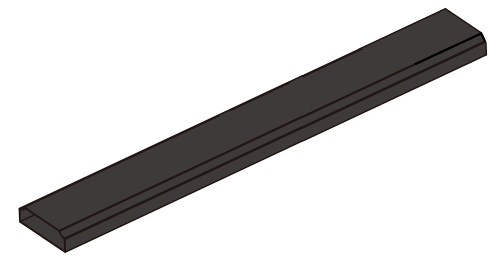 A437 OPK PS FD Tub din aluminiu 6x20 mm, vertical interior panou (material desicant)