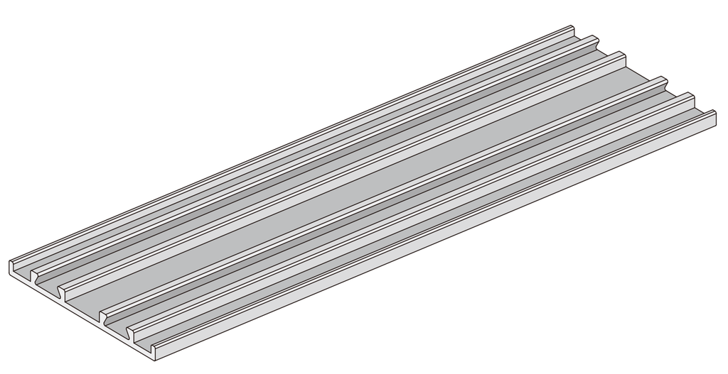 A314-45 OPK Perfect FD Profil Capac mascare inferior intermediar, panou 45mm