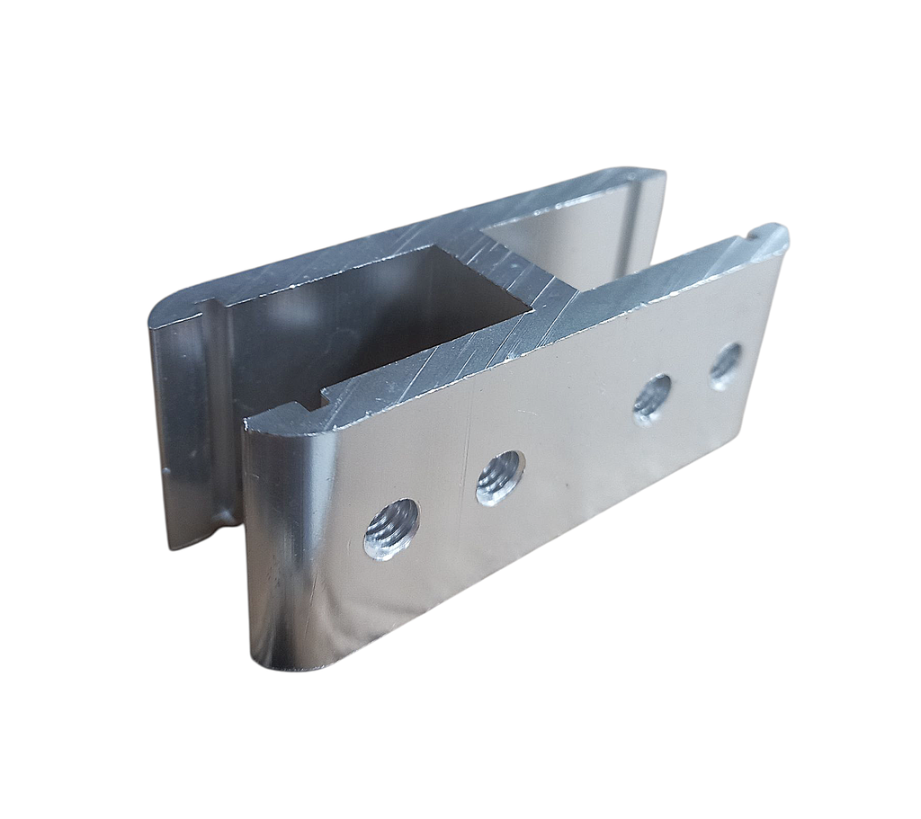 MD M008-ALUM-180 - Conector aliniere balustrada sticla-sticla 180* (10-13mm)