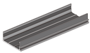 A204-40 OPK PS Profil capac lateral intermediar tip C, cu perie, BLACK