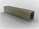 30x28 Profil U mana curenta din aluminiu BRONZ, sticla 12-16mm