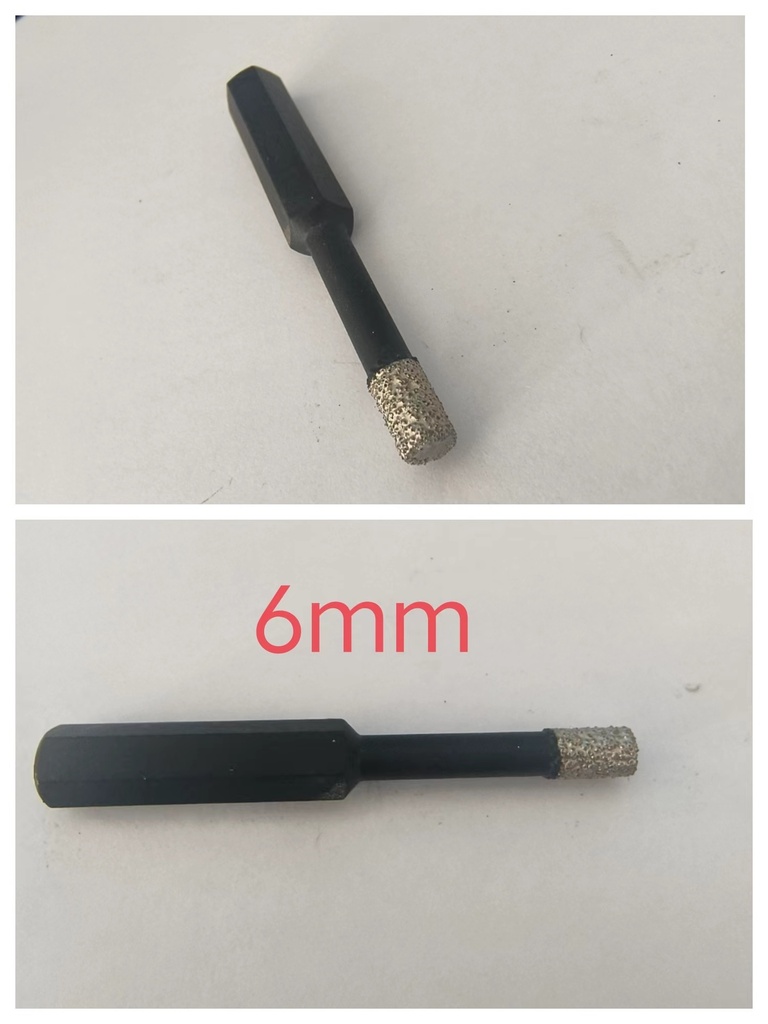 6mm Burghiu diamant USCAT, tija HEX,68mm lungime