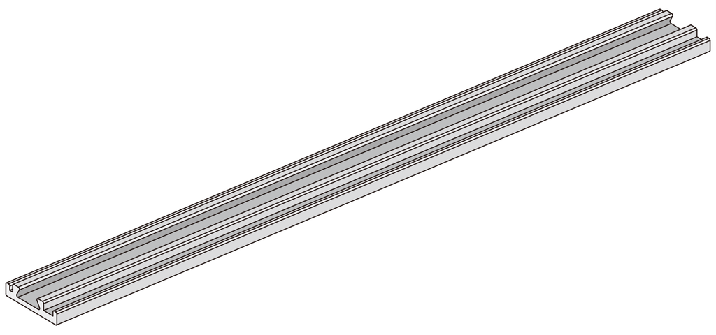 A312 OPK PS Profil Capac mascare inferior lateral pentru sistem telescopic