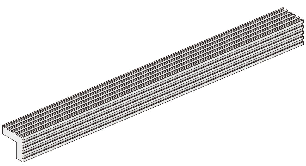 A411 OPK PS Garnitura tip cornier, 3.5mt, Black