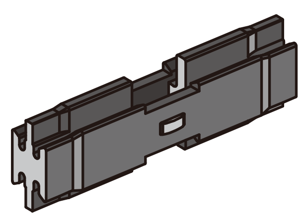 A501 OPK PS FG Clips din plastic pentru alinierea sinelor de culisare 40mm
