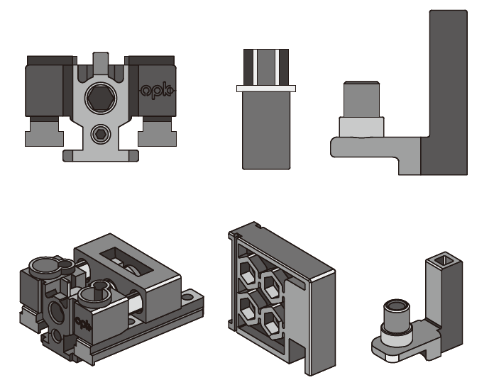 CN122716A OPK PS Set balamale ascunse si accesorii usa batanta