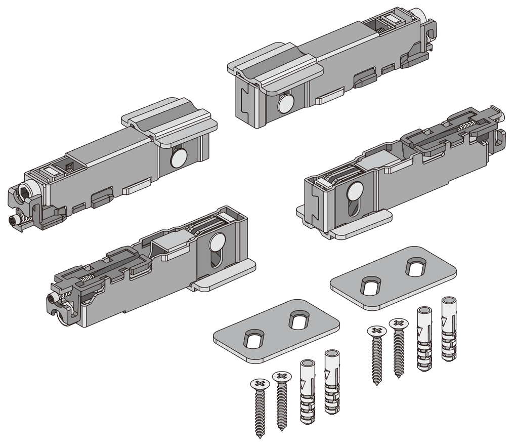 CN122752A OPK PS FG Set fixare panou fix aditional Sistem Synchro (cu profil)