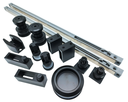 KIT SHOWER SLIDING WITH PANEL FIX (BLACK + SOFT-CLOSE)