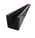KP34U Profil perimetral tip U - BLACK 28x35mm