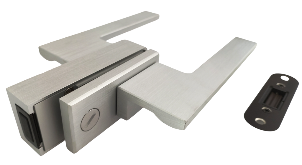 MAG/02S A Incuietoare magnetica SLIM pentru usa de sticla cu toc ANOD