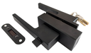 MAG/L02F B Incuietoare magnetica pentru usa de sticla cu toc (maner mare) Black