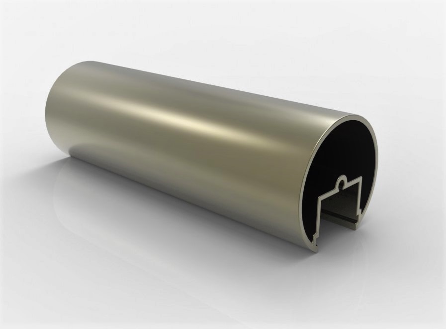 Mana curenta Ø50 mm, BRONZ (sticlă 16-20mm)