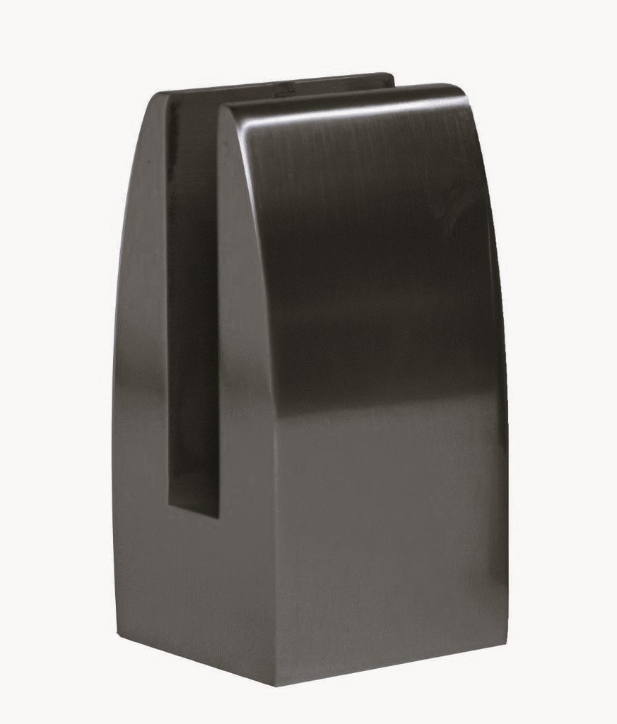 MC-209-C Picior sustinere sticla 10-12mm, patrat din aluminiu (RAL 7016)